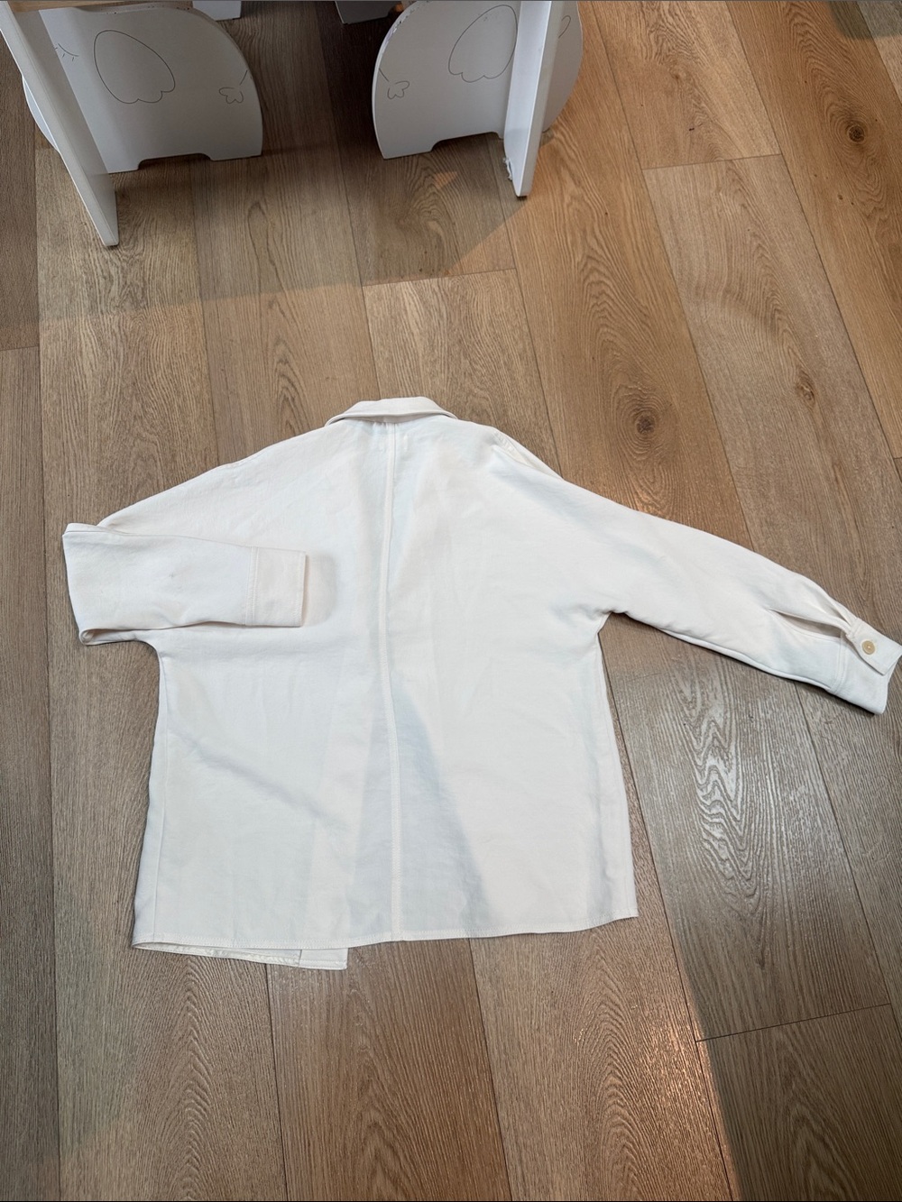 Wilfred Cream Button-Front Blazer Jacket - Picture 3 of 3